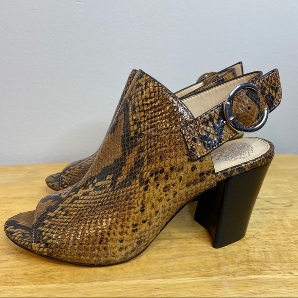 Vince Camuto Krestella Slingback Snakeskin Sandal - Picture 4 of 7